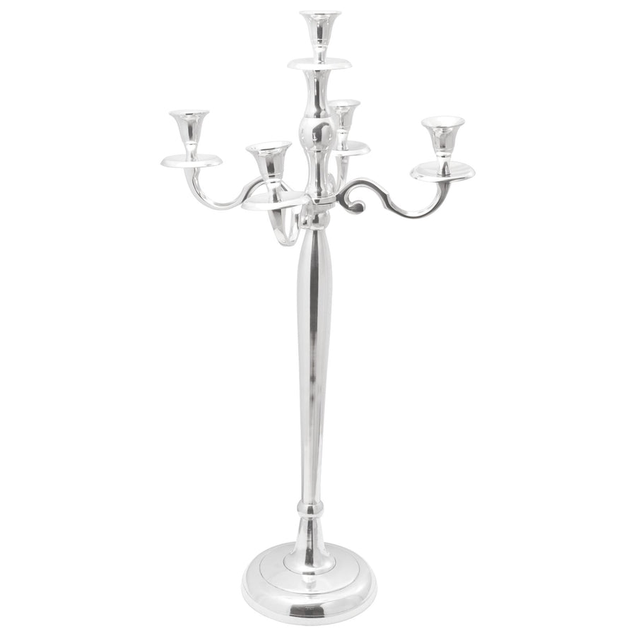 Kandelaar Zilver 32X32X79.5 Cm Aluminium 35 x 35 x 78 cm