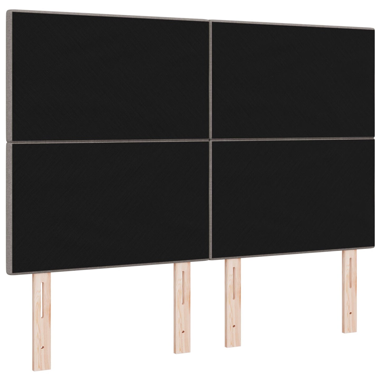 Hoofdbord Met Knopen Stof Taupe 140 cm Hoog hoofdbord