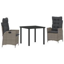 Set Van 2 Grijs Pe Rattan Standaard Afneembare Hoezen