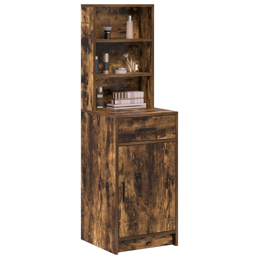 Hoge Kast In , 40X41X135 Cm, Gemaakt Van Engineered Wood Gerookt eiken