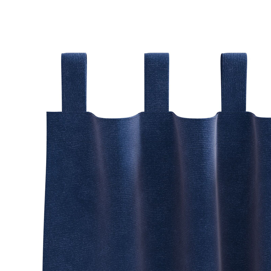 Blackout Gordijnen 2 Stuks Fluweel Donkerblauw 140 x 140 cm met ophanglussen