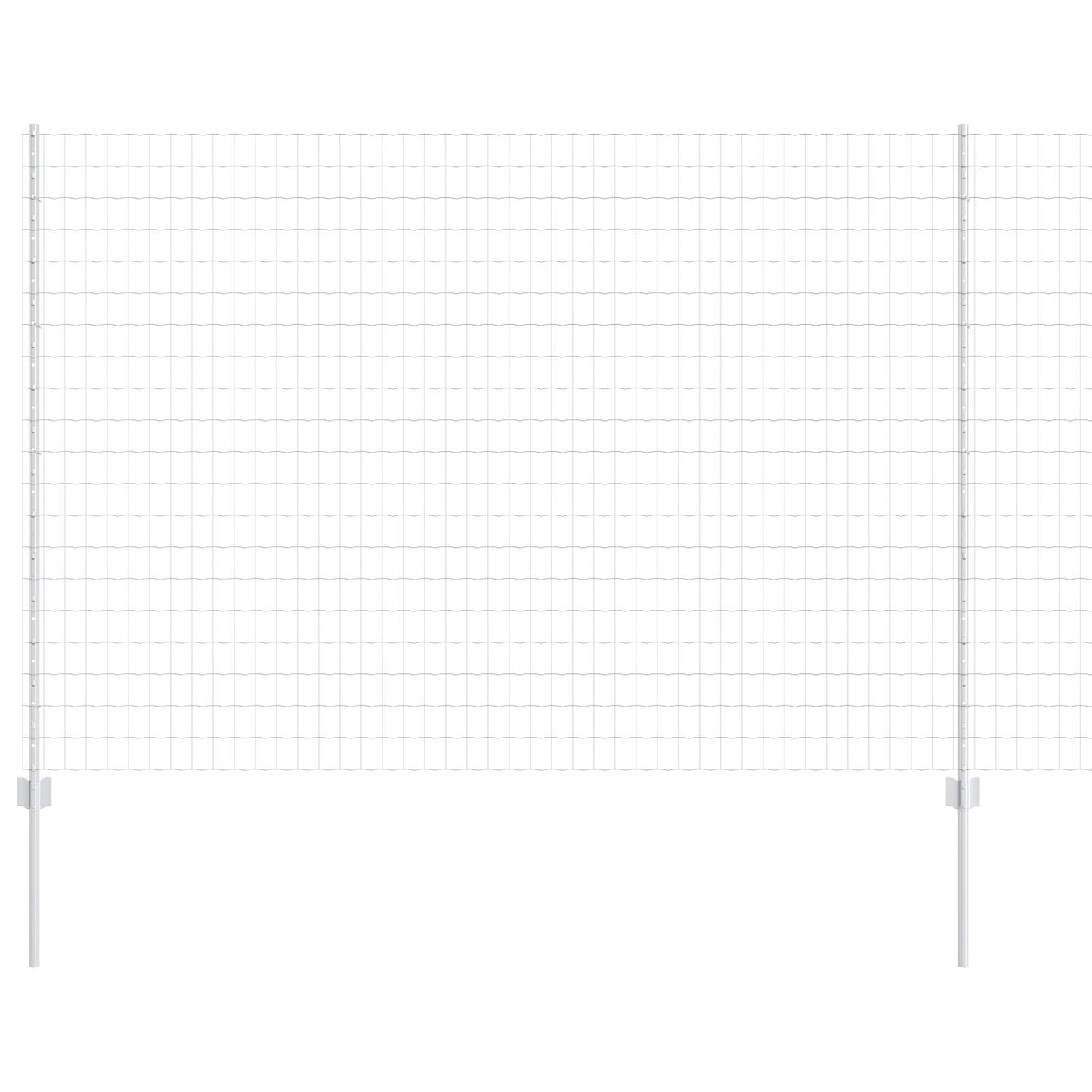 Tuinhek Set Set Van 2 Gegalvaniseerd Staal Staal 10 X 1.6 M