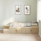 Opbergbedframe 75 cm Sonoma Eiken