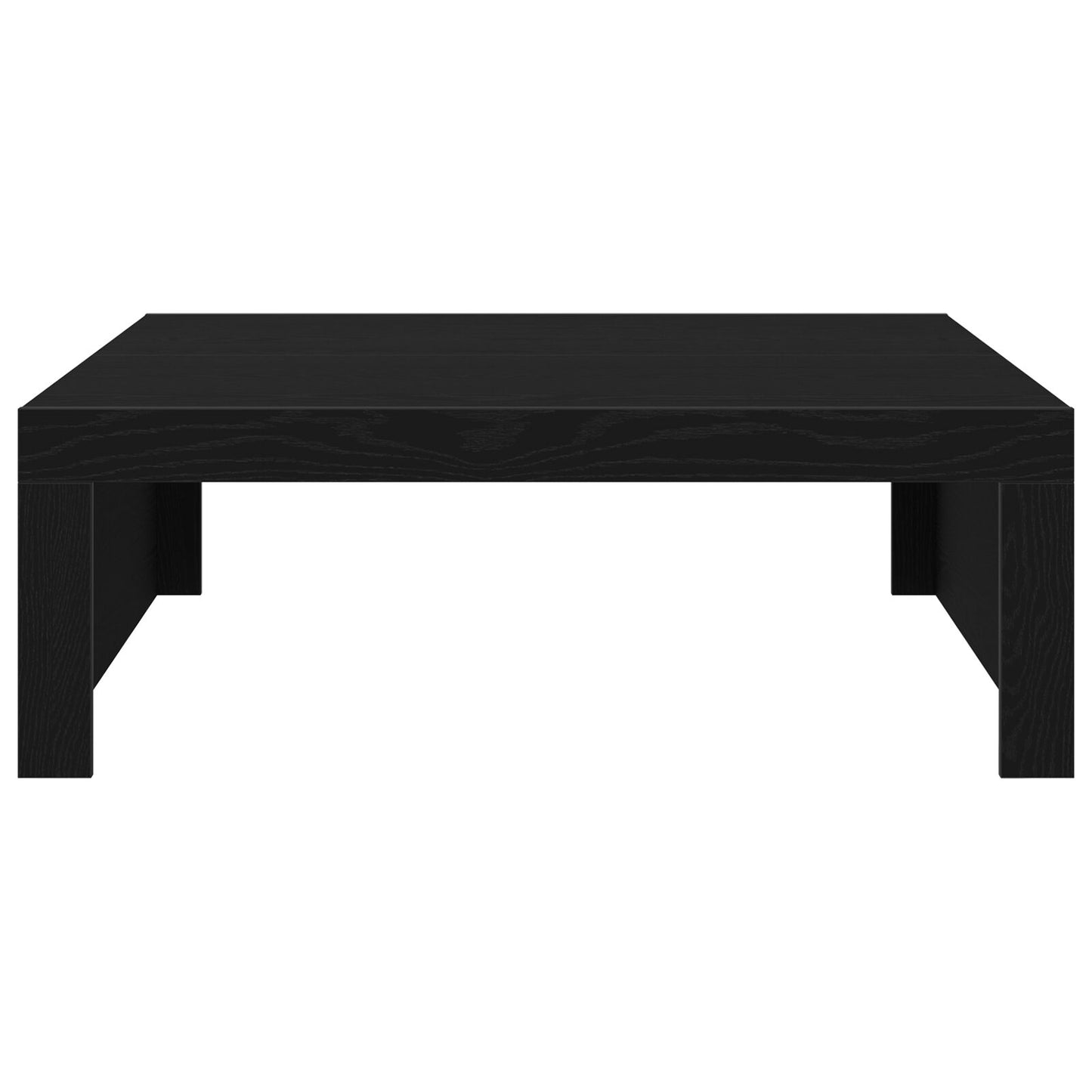 Salontafel - Gemaakt Van Engineered Wood 100 x 100 x 35 cm Zwart eiken