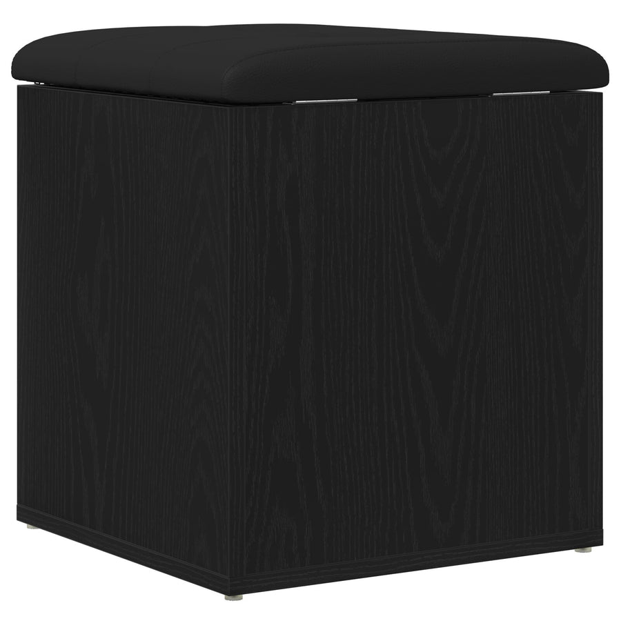 Opslagbank 40X40X45 Cm Geengineerd Hout Zwart eiken 42 x 42 x 45 cm