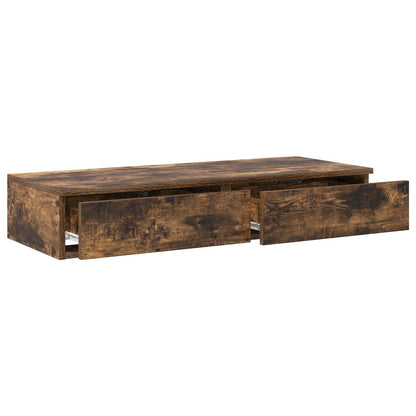 Bedlade Geengineerd Hout Gerookt eiken 75 x 36,5 x 16,5 cm