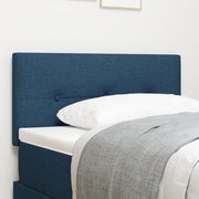 Height Adjustable Headboard with Head End Blue 80 cm Fabric