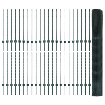 Gelast Draadhek Met 44 U Palen Groen 1X100 M Staal