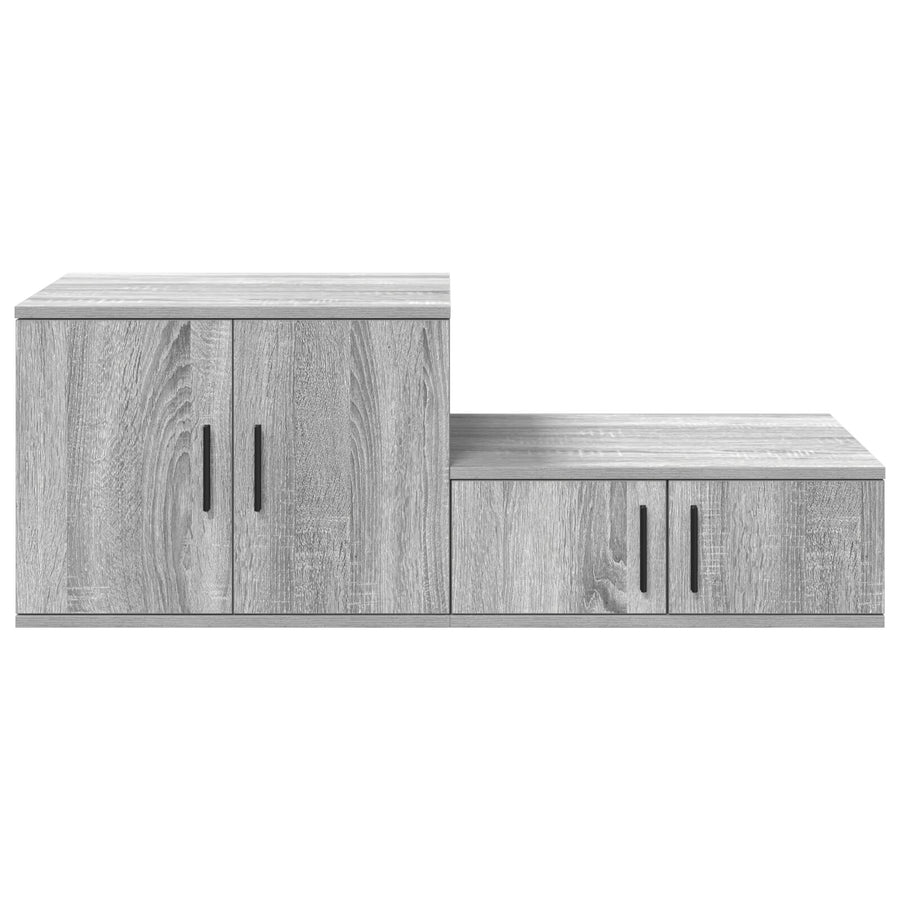 Opbergkast Bewerkt Hout Grijs sonoma 108 x 41 x 40 cm
