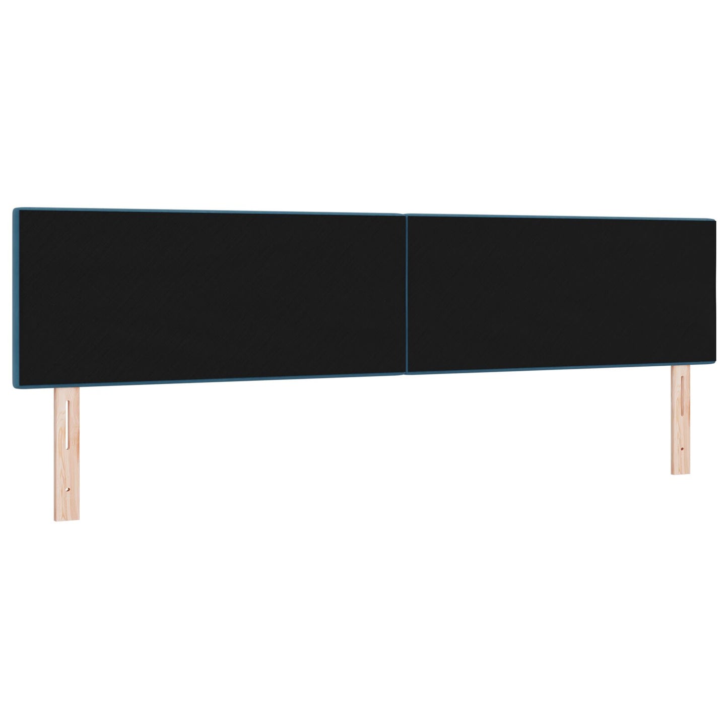 Hoofdbord Met Knopen Fluweel Donkerblauw 200 cm Laag hoofdbord
