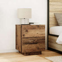 Bedside Cabinets Met Led Lichten 2 Stuks Oude Hout 45X40X55 Cm
