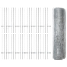 Gelaste Draadhek Met 44 U-Palen Zilver 0.8X100 M Staal