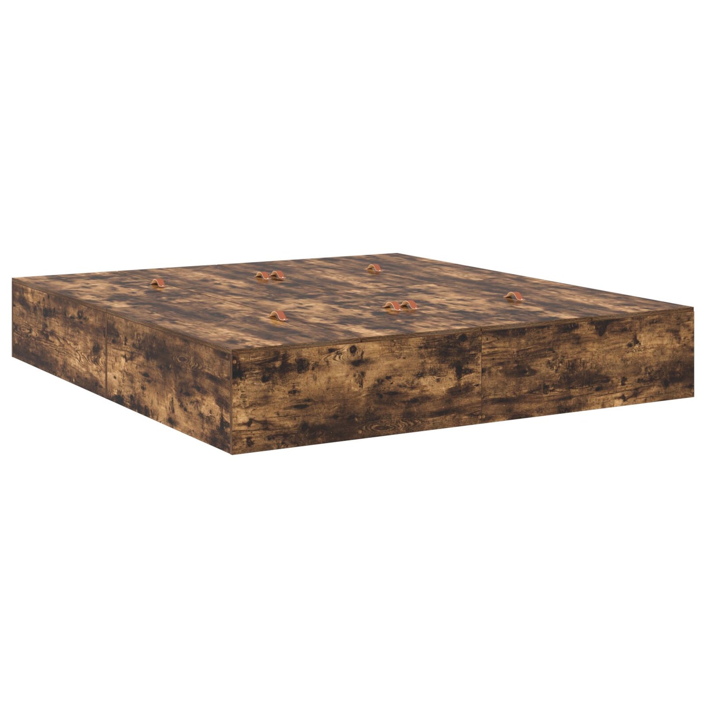 Opslagbed Smoked Oak Gerookt Eiken 200 x 200 cm