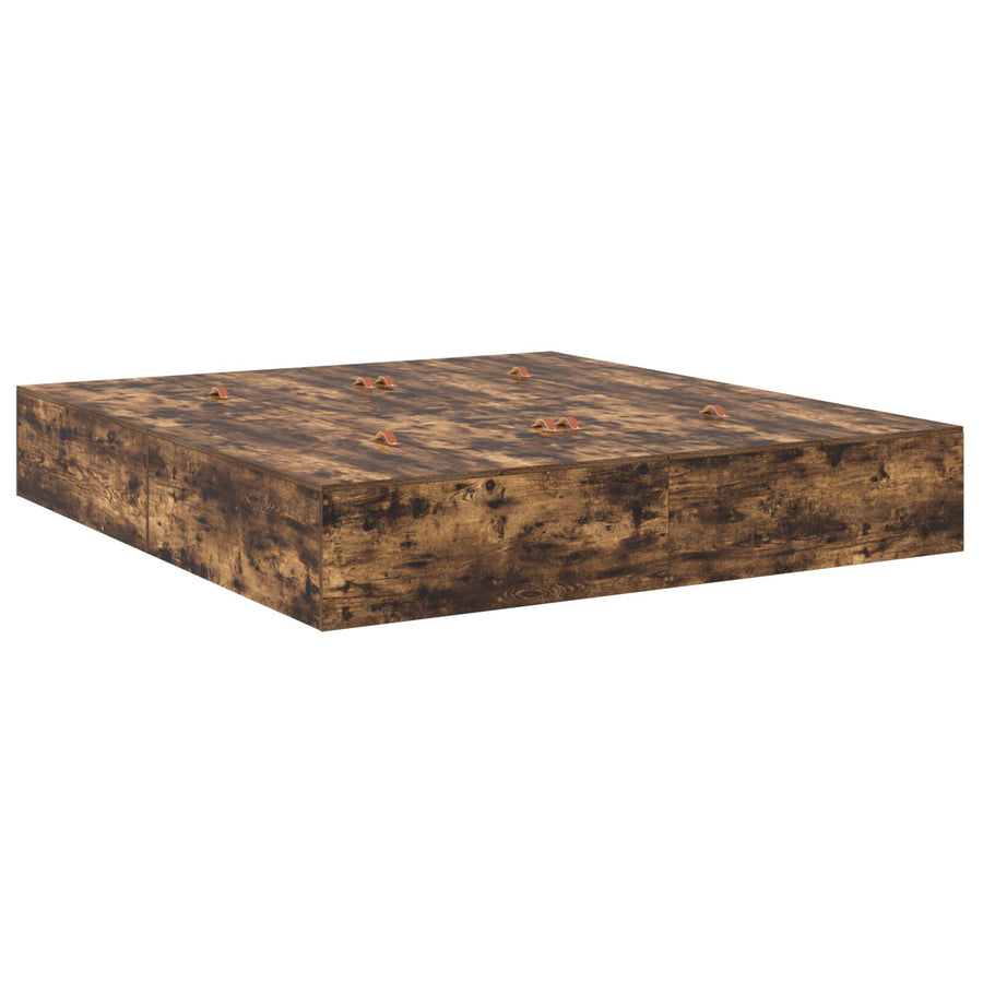 Opslagbed Smoked Oak Gerookt Eiken 200 x 200 cm