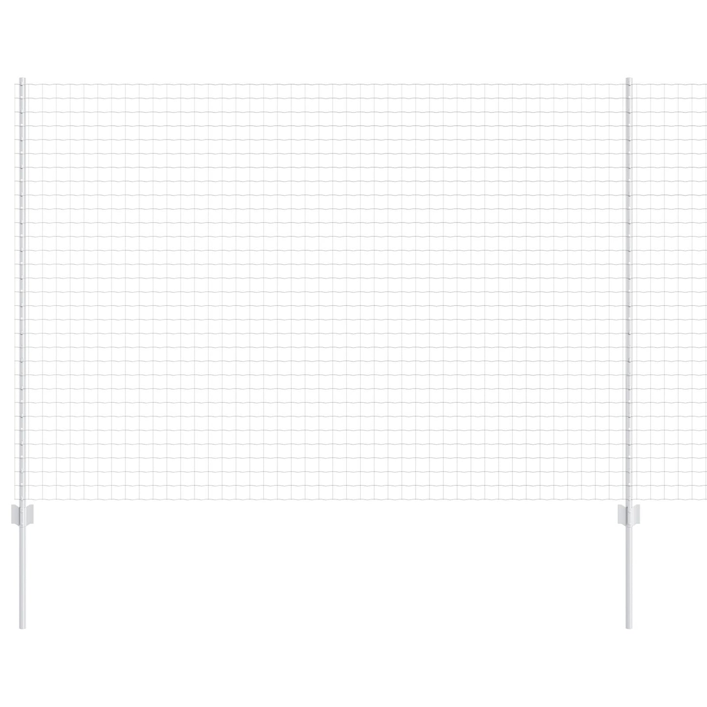 Tuinhek Set Set Van 2 Verzinkt Staal 10 X 1,5 M Duurzaam