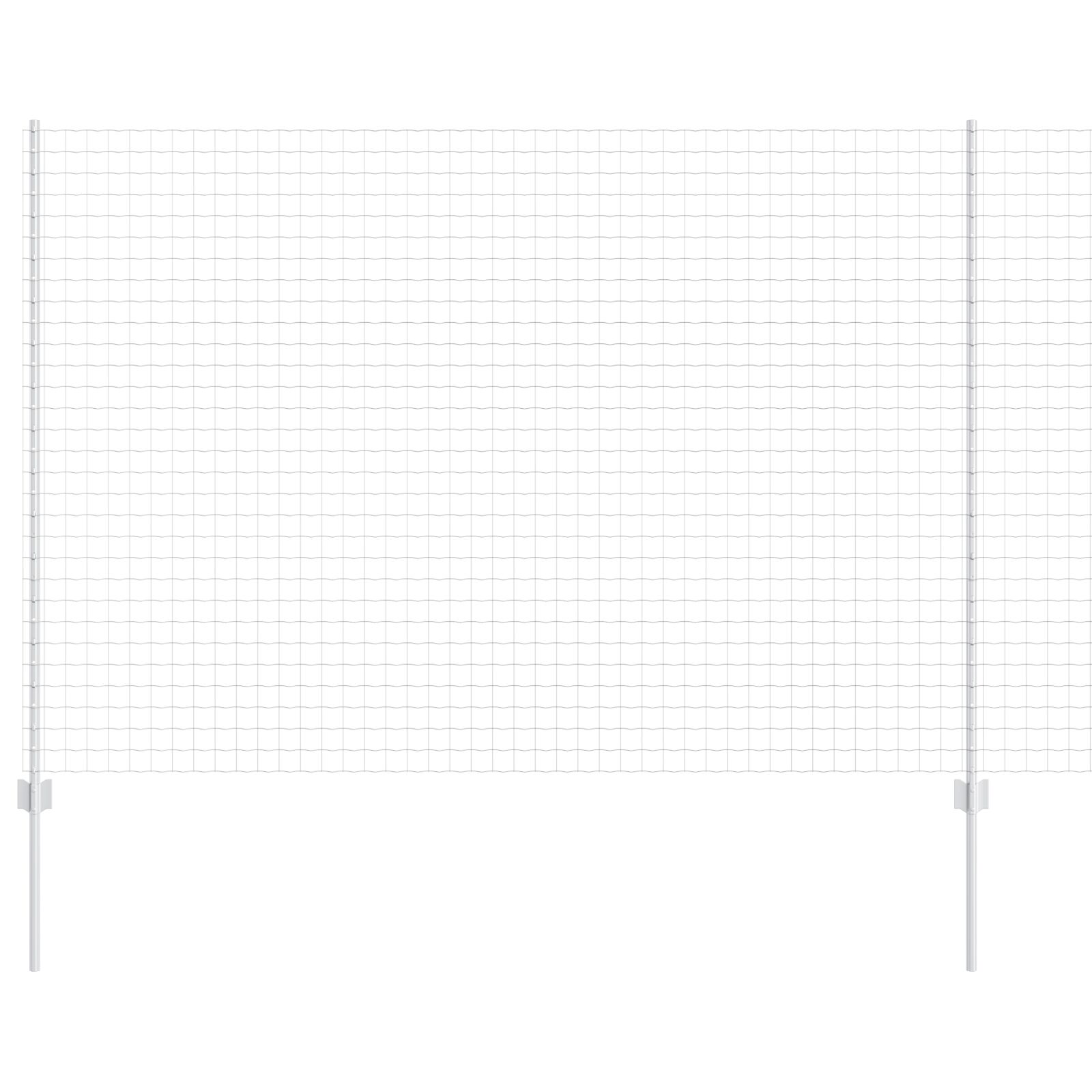 Tuinhek Set Set Van 2 Verzinkt Staal 10 X 1,5 M Duurzaam
