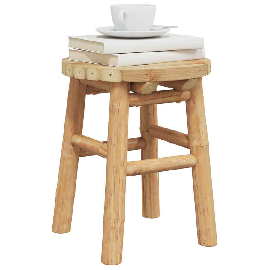 Lage Kruk Rond Ø30X36 Cm Bamboe