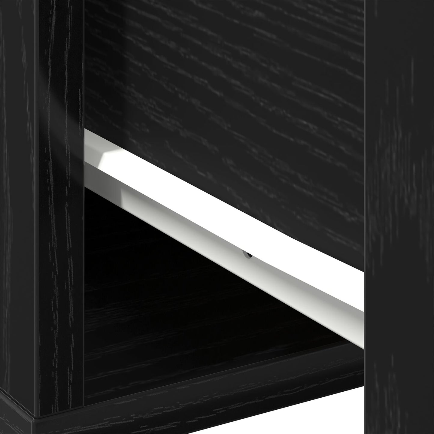Salontafel Zwarte Eik 60X60X38 Cm Geengineerd Hout
