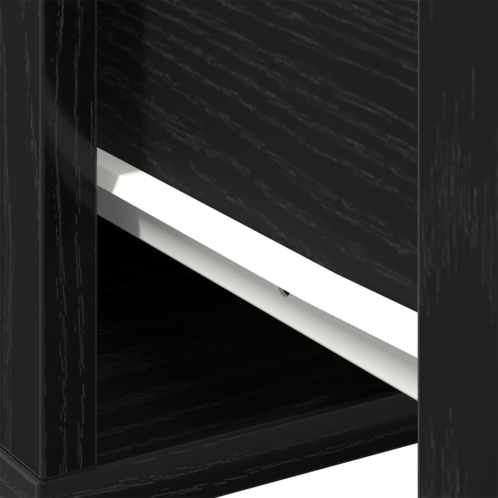 Salontafel Zwarte Eik 60X60X38 Cm Geengineerd Hout