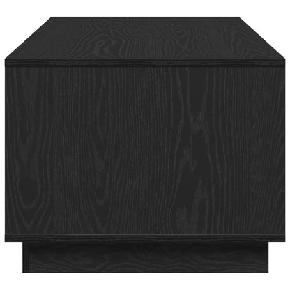 Zwart Eikenhouten Salontafel 102X55X43 Cm Gemaakt Van Engineered Wood