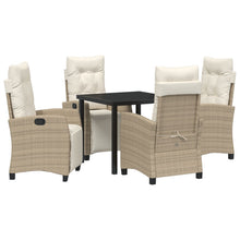5-Delig Tuin Eetset Beige Poly Rattan