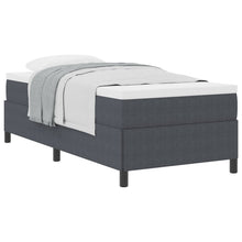 Bedframe Corduroy Stof Donkergrijs 100 x 200 cm
