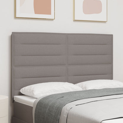 Hoofdbord Lijnen Ontwerp Stof Taupe 140 cm Hoog hoofdbord
