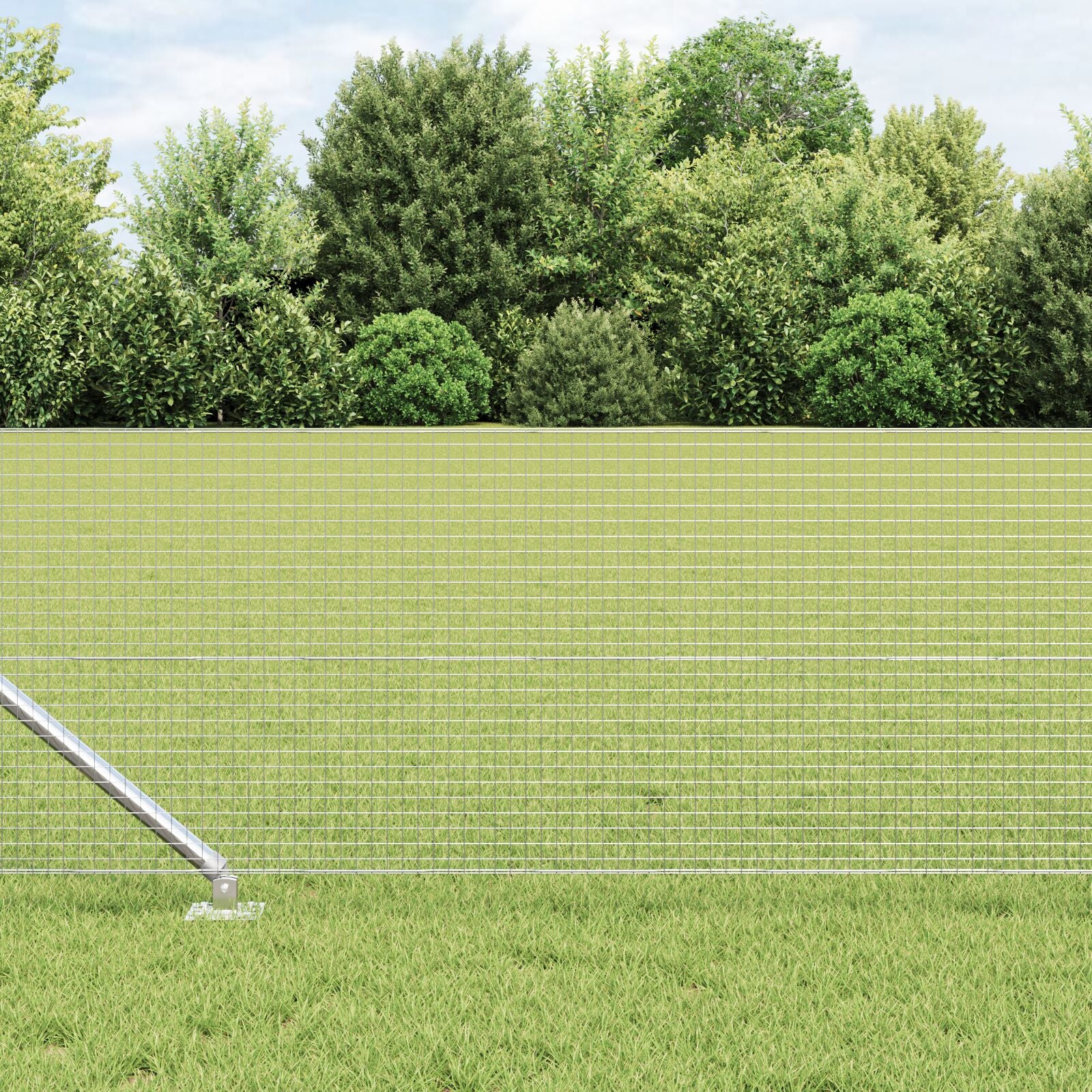 Gelaste Draadhek Met 13 Spijkerpalen 0.8X50 M Verzinkt Staal Gegalvaniseerd Staal