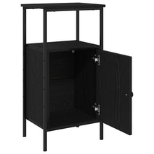 Nachtkastjes 2 Stuks 41X31X80 Cm Geengineerd Hout Zwart eiken
