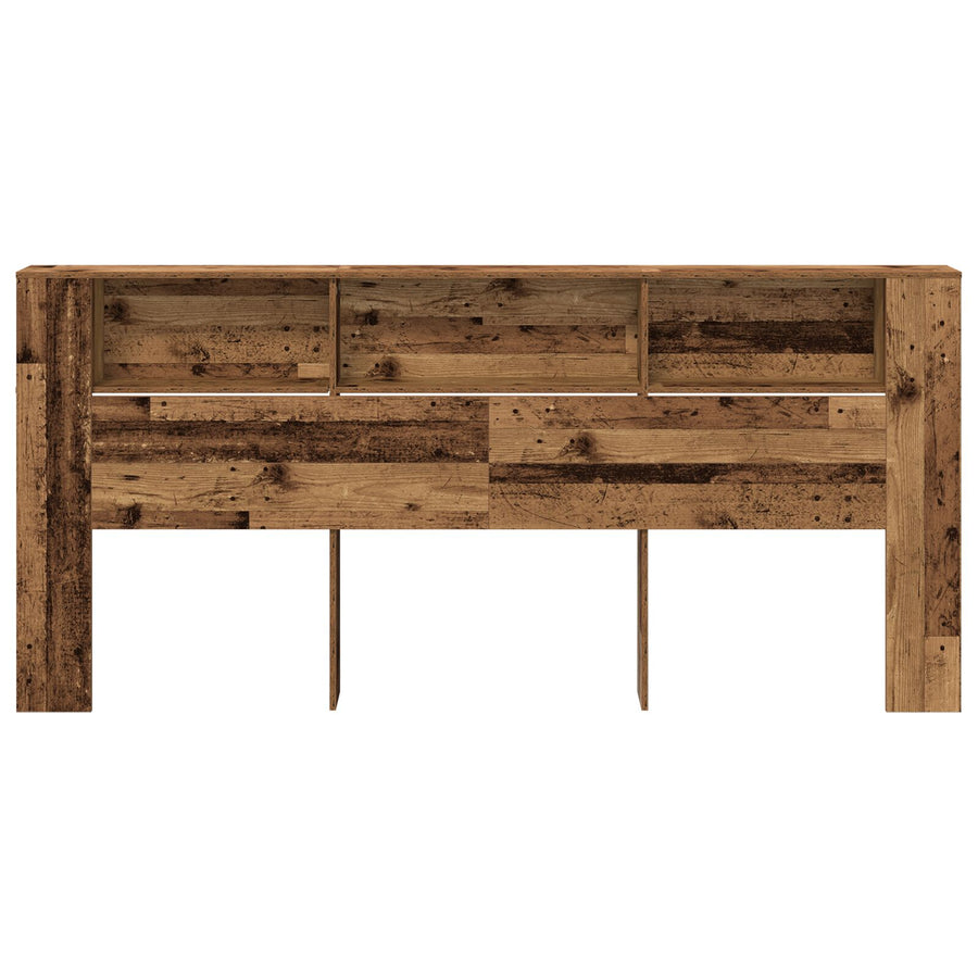 Hoofdeinde Kast Oud Hout 220X18,5X104,5 Cm