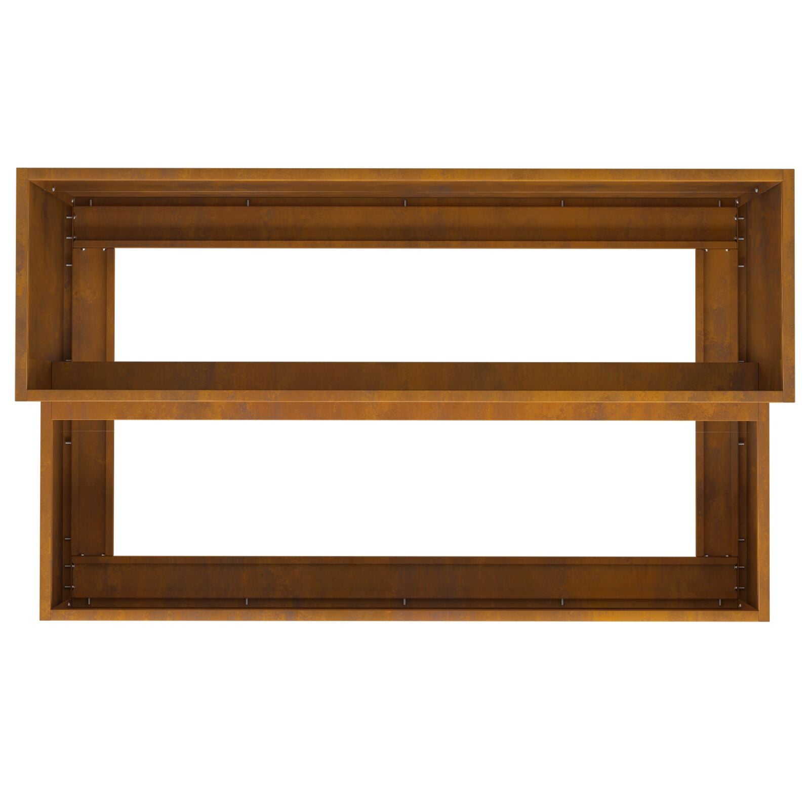 Tuinschaal 2-Tier 100 x 60 x 45 cm Verweerd staal