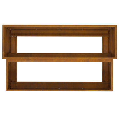 Tuinschaal 2-Tier 100 x 60 x 45 cm Verweerd staal