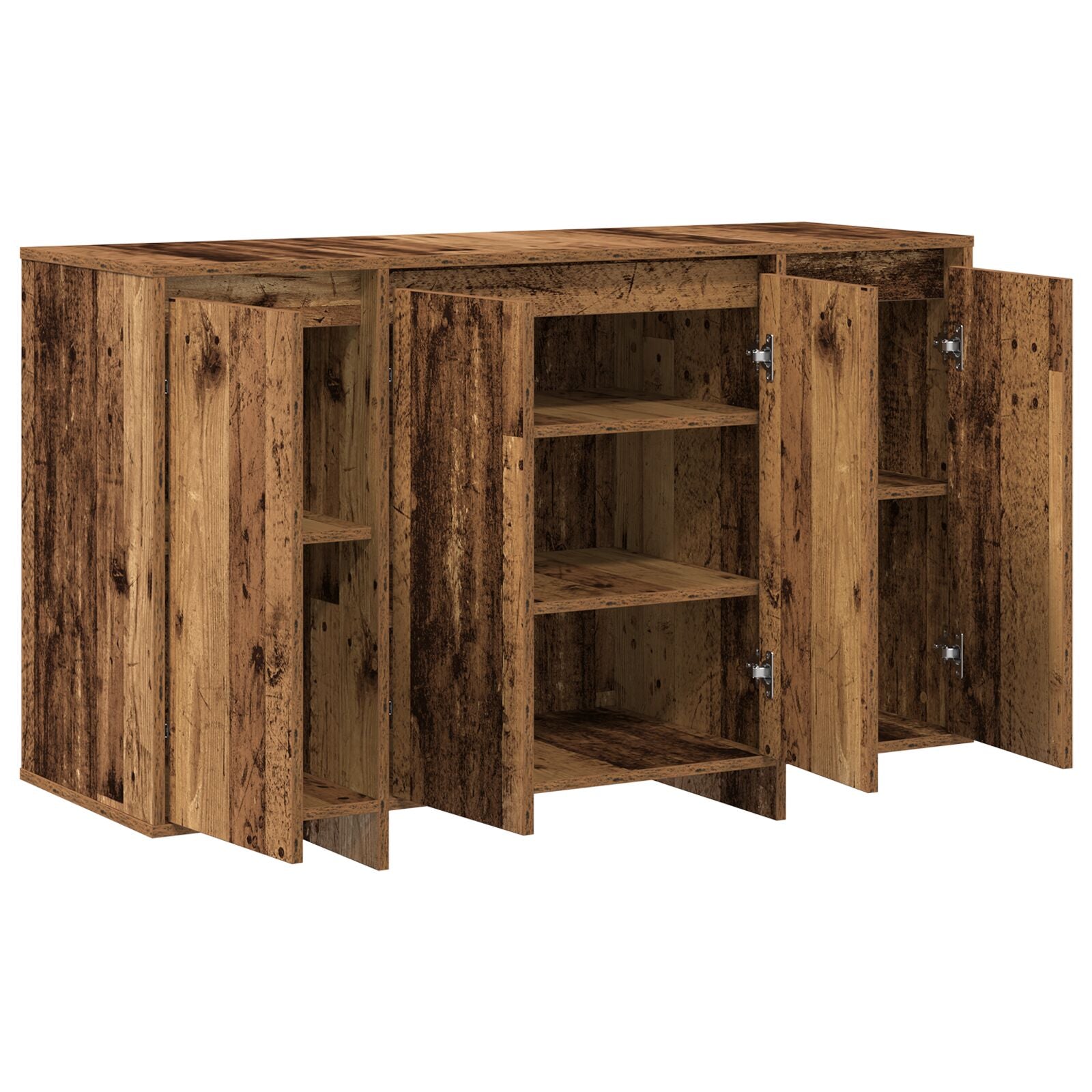 Bruin Dressoir Oud Hout Hout 120 X 41 X 75 Cm Dressoir