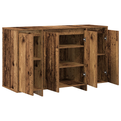 Bruin Dressoir Oud Hout Hout 120 X 41 X 75 Cm Dressoir