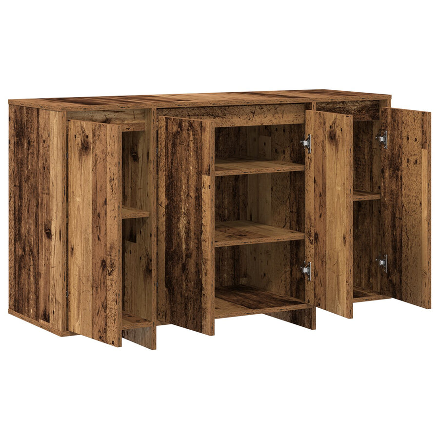 Bruin Dressoir Oud Hout Hout 120 X 41 X 75 Cm Dressoir