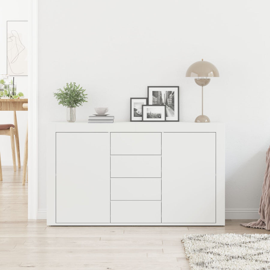 Witte Dressoir Wit Hout 120 X 36 X 69 Cm Opslag Witte Dressoir