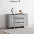 Dressoir 120x41x75 cm grijs bewerkt hout