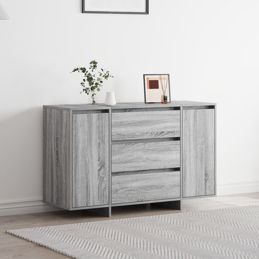 Dressoir Grijs Sonoma Gefabriceerd Hout Dressoir Rechthoekig