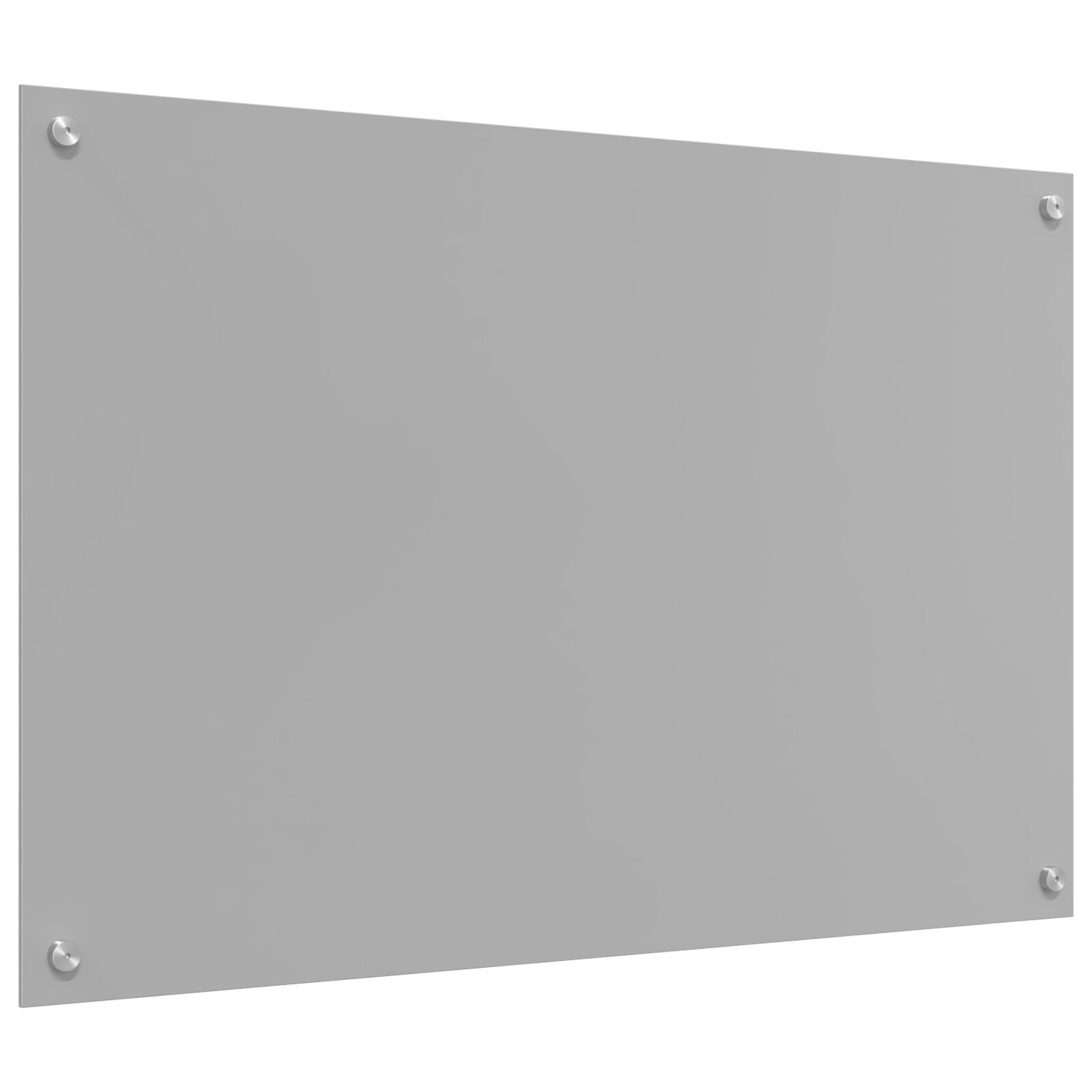 Achterwand Voor In De Keuken 90X60X0,6 Cm Gehard Glas Lichtgrijs 90 x 60 cm