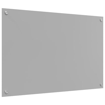 Achterwand Voor In De Keuken 90X60X0,6 Cm Gehard Glas Lichtgrijs 90 x 60 cm