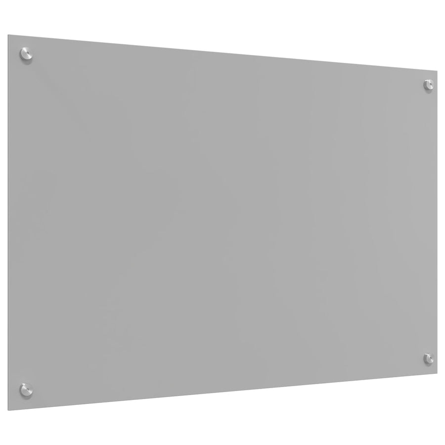 Achterwand Voor In De Keuken 90X60X0,6 Cm Gehard Glas Lichtgrijs 90 x 60 cm