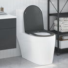 Toiletzitting Duroplast antraciet 47x36x3,4 cm