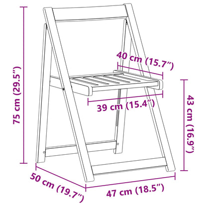 5-Delige Vlinder Tuin Eetset Vouwbaar Massief Acaciahout 110 cm Tafel + 4x stoelen