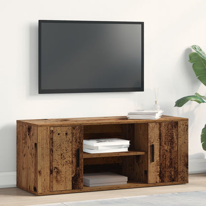 Tv-Kast Oud Hout 100X35X40 Cm Engineered Wood Oude hout