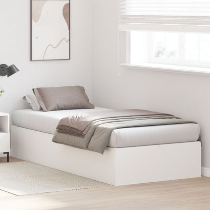 Opbergbedframe Wit 100 x 200 cm