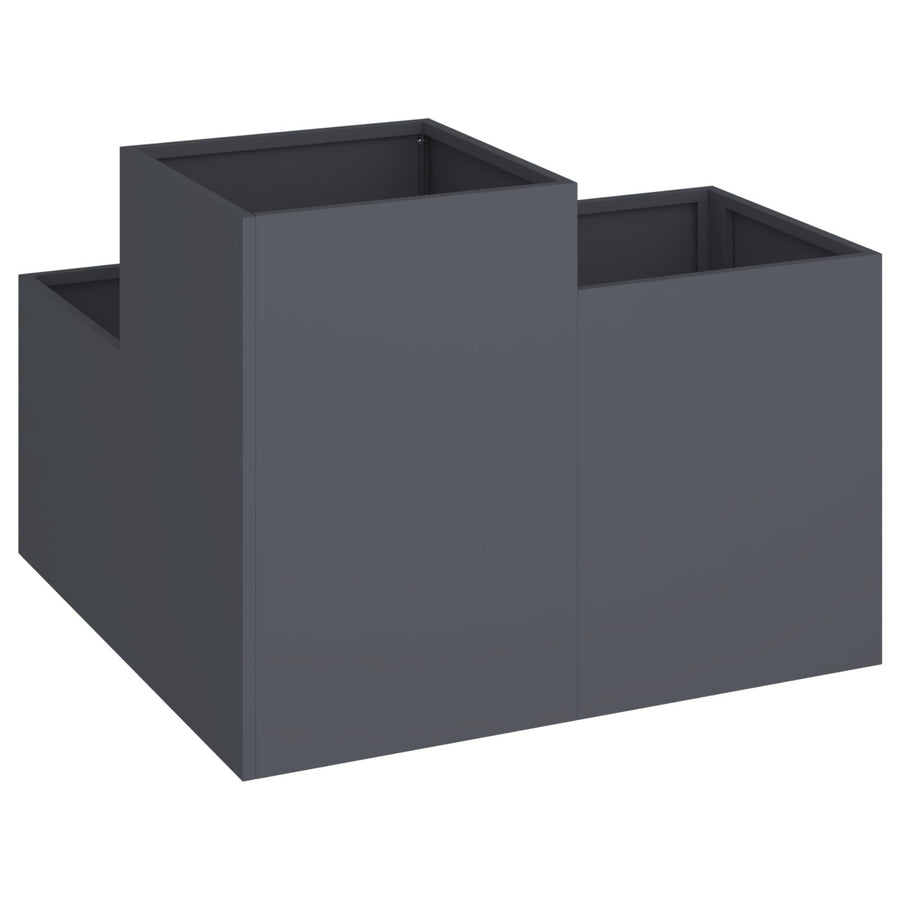 Tuinplanter Staal Anthraciet 100 x 100 x 60 cm