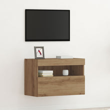 Tv Wandkast Met Led Verlichting Ambachtelijk Eiken 1 Artisan eiken