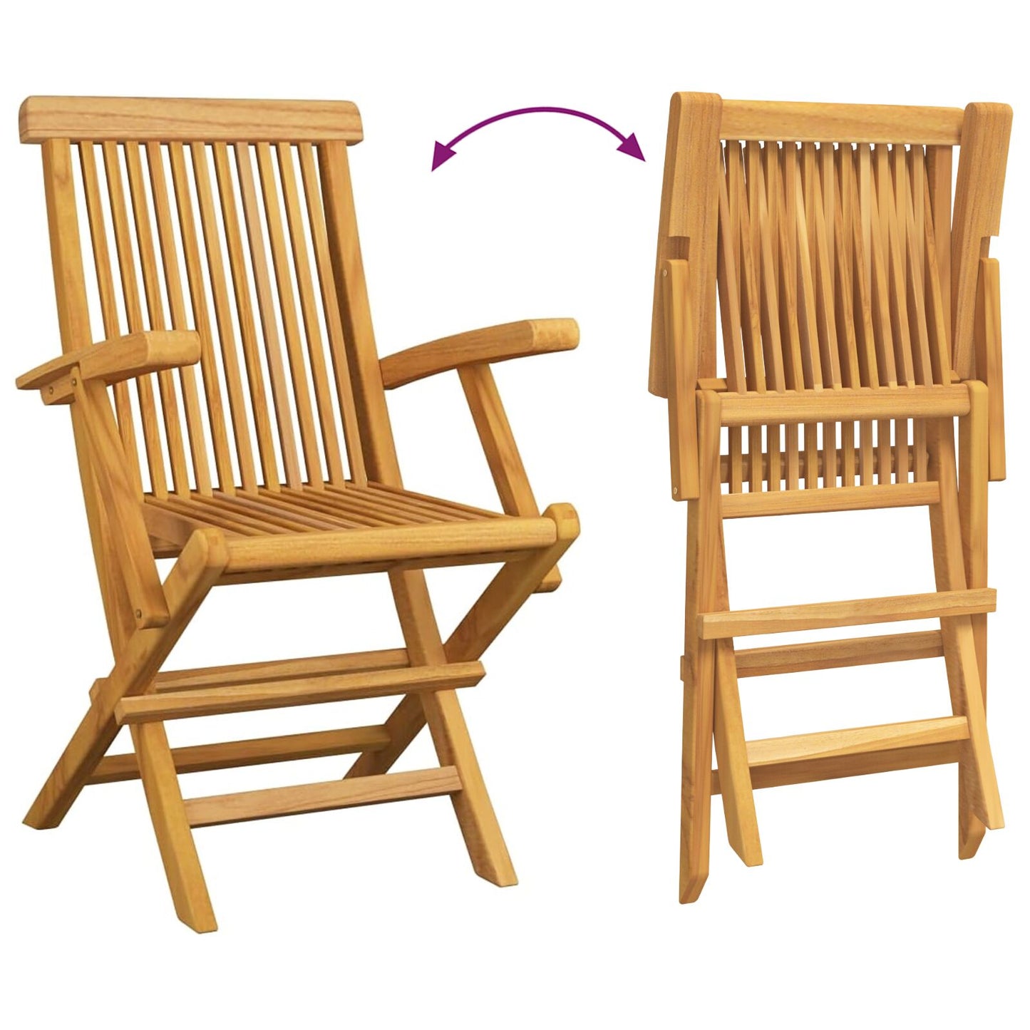 7-Delig Tuin Eettafel Set Van Massief Teak