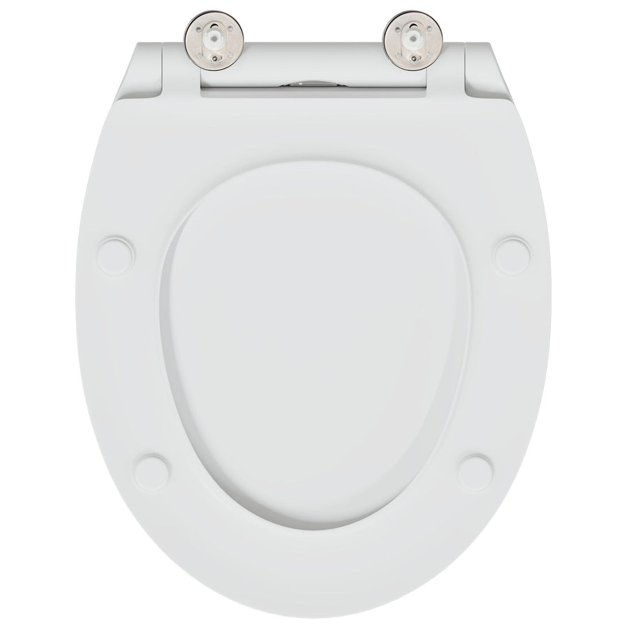 Snelsluiting Toiletbril Met Zachte Sluiting Duroplast Wit