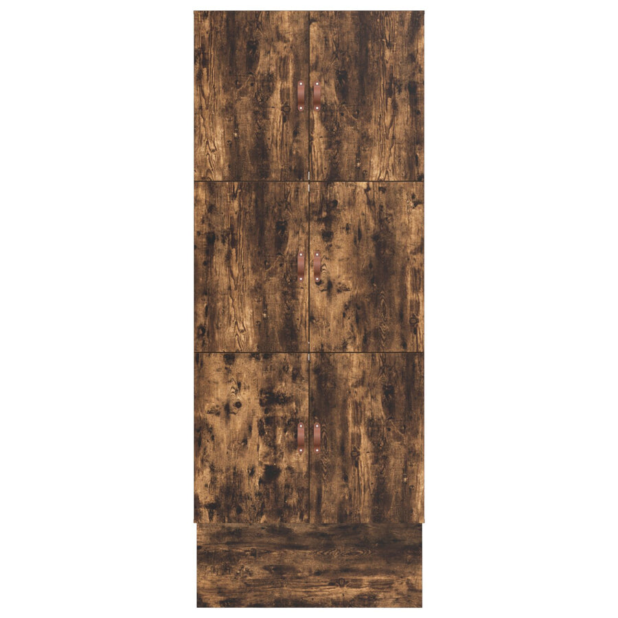 Opbergbedframe Gerookt Eiken Bewerkt Hout 236.5 X 100 X 31.5 Cm Artisanaal Eiken